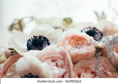 Bohemian Wedding Bouquet With Beautiful Flowers