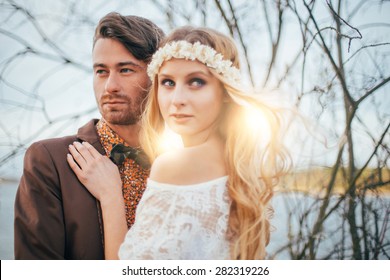 Bohemian Wedding. Portrait