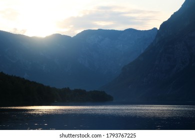 Bohinj Lake At Sunset, Slovenia