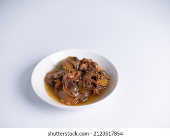 Boiled Ark Shell Soy Sauce, Close Up Photo