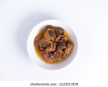 Boiled Ark Shell Soy Sauce, Close Up Photo