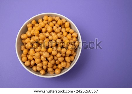 boiled chick pea in white small bowl