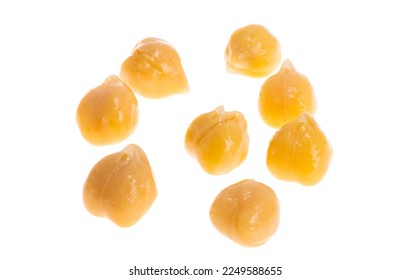 boiled chickpeas isolated on white background - Powered by Shutterstock