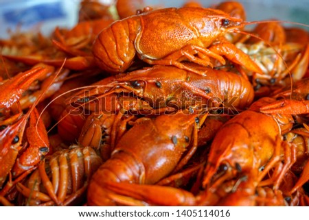Boiled crayfish - a great beer snack