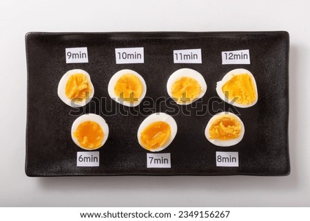 Boiled egg boiling time quick reference table (Egg M size)