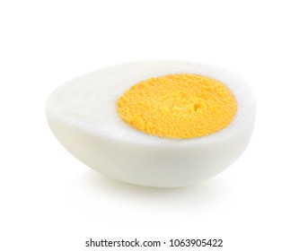 Boiled Egg Isolated On White Background