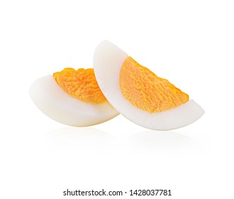 Boiled Egg Isolated On White Background