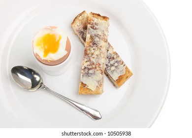 Boiled Egg With Toast Soldiers