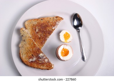 Boiled Egg & Toasted Granary Bread