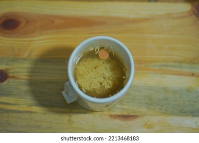 Boiled Noodles Or Boiled Noodles In A Glass