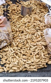 Boiled Peanuts Pile For Sale In Local Market Thailand