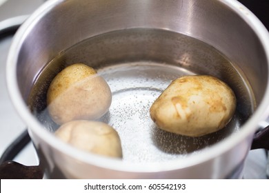 Boiled potatoes.