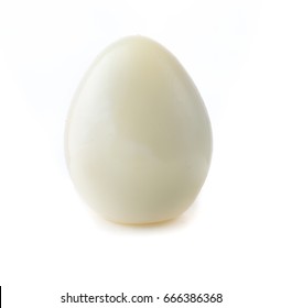 Boiled Quail Eggs On White Background