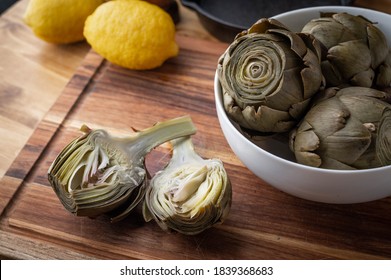 boiled and ready to eat artichoke