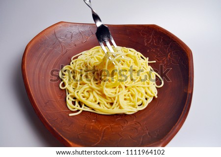 Similar – pasta Spaghetti Noodles