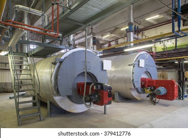 Boiler station. Boiler room. Engine room. Technical equipment. 