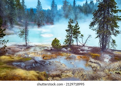 Boiling Springs Lake In Lassen Volcanic National Park In California