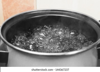 Boiling Water In A Pot