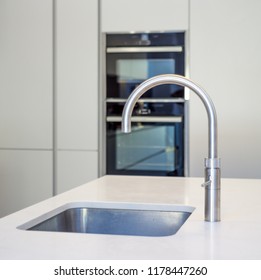 Boiling Water Tap In Contemporary Kitchen 