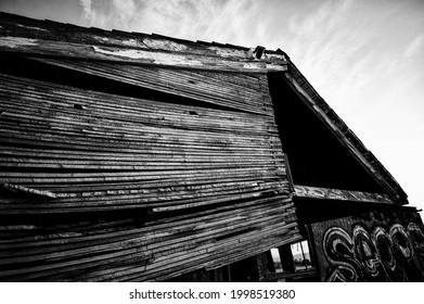 BOISE, ID - JUNE 8, 2021: Textures From An Abandoned House