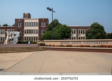 Boise, ID, USA - July 25, 2021: The Boise State University