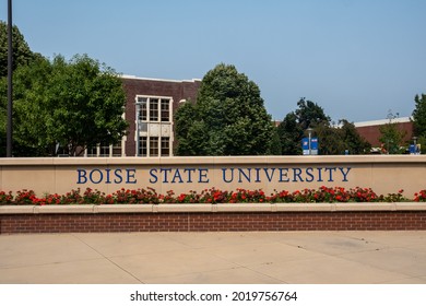 Boise, ID, USA - July 25, 2021: The Boise State University