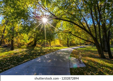 Boise, Idaho Biking Path On The Boise River