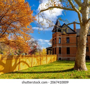 Boise, Idaho, USA –October 30, 2021: Historic C.W. MOORE HOUSE On Warm Spring Boise 