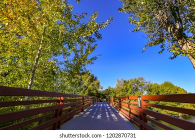 Boise State University Bridge To Downtown Boise, Idaho