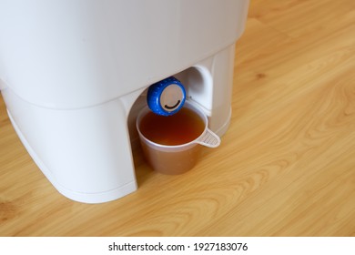 Bokashi Juice Drained Off From Compost Bin