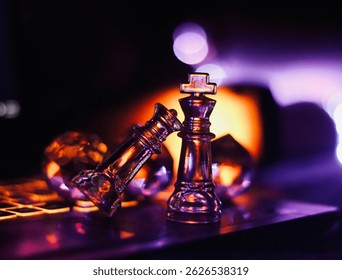 Bokeh background light with primary focus