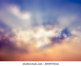 Bokeh Blur Sky Background For Movie Post Production And Vfx Projects