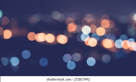 Bokeh City Light - Vintage Filter Effect