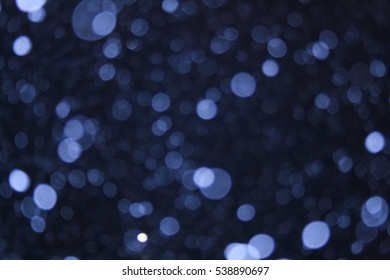 Bokeh of falling snow