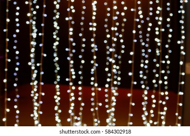 Bokeh of LED light for background.