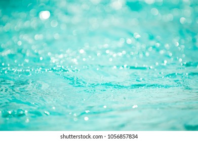 Bokeh light background in the pool.