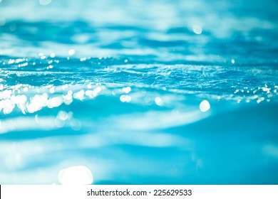 Bokeh light background in the pool. - Shutterstock ID 225629533
