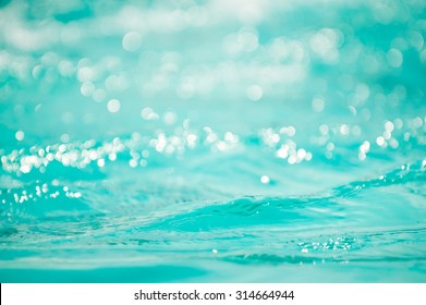 Bokeh light background in the pool.