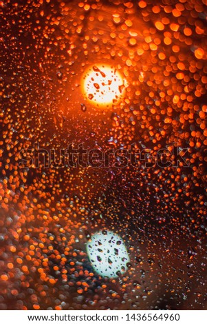 
Bokeh light background.Beautiful Raindrop Night Bokeh with bokeh blur background