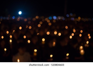 Bokeh Of Light Candle