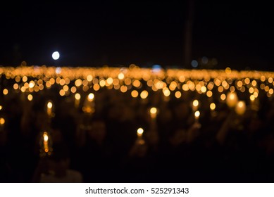 Bokeh Of Light Candle