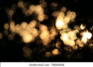 Bokeh Light Efect Gold