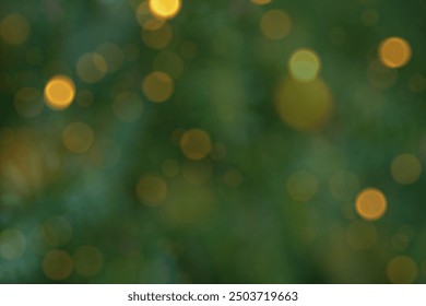 Bokeh of Light on Christmas tree. Defocused Light on Christmas tree on blurred background. Blurred Christmas background for template - Powered by Shutterstock