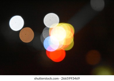 Bokeh Lights Background. Abstract Background Composition Colorful Bokeh Lights.