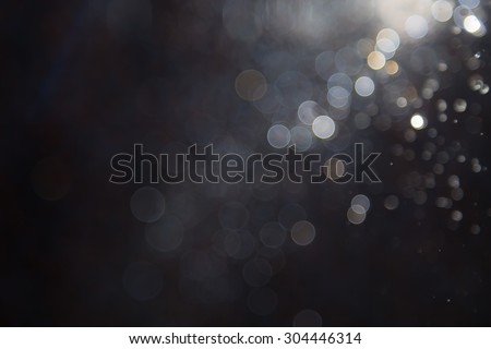 bokeh of lights on black background