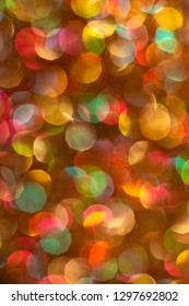 Bokeh multi coloured background. Bright bokeh many colours.