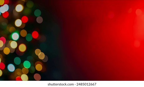 Bokeh red background of design abstract. Festive red bokeh. Christmas background. Abstract colorful defocused circular facula. Bokeh blurred color light can use background. New year bokeh defocus - Powered by Shutterstock