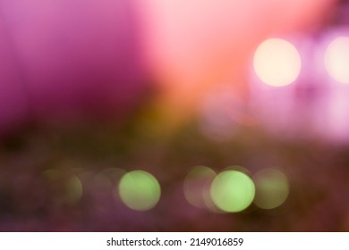 Bokeh From Sunlight Through Tree Shadow In The Daytime For Background, Abstract Or Wallpaper.