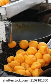 Bola Ubi, One Of Traditional Indonesian Snack From Ube. 