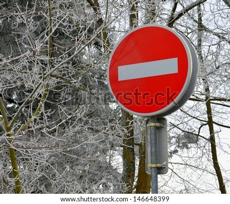 Similar – Image, Stock Photo Attention, winter! Winter